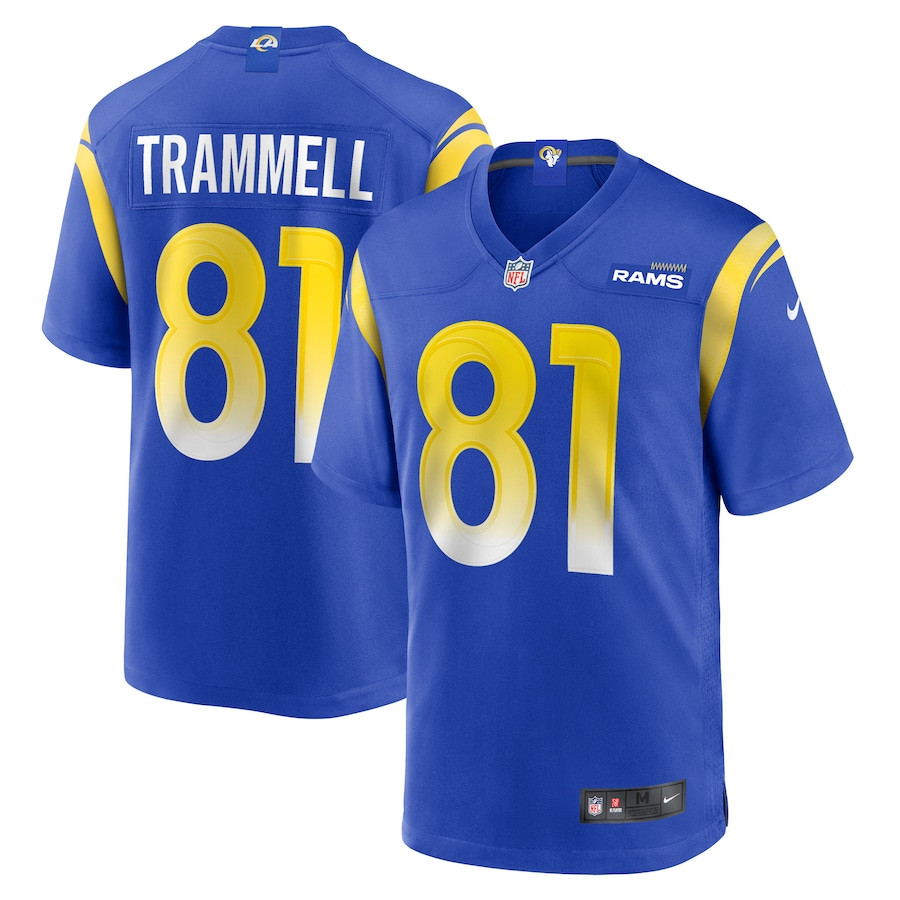 Austin Trammell 81 Los Angeles Rams Game Player Men Jersey - Royal Js5592