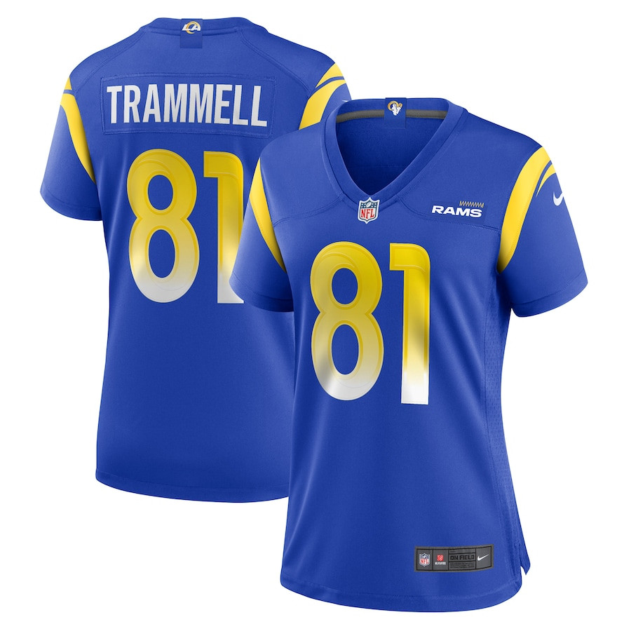 Austin Trammell 81 Los Angeles Rams Women's Game Jersey - Royal Js5924