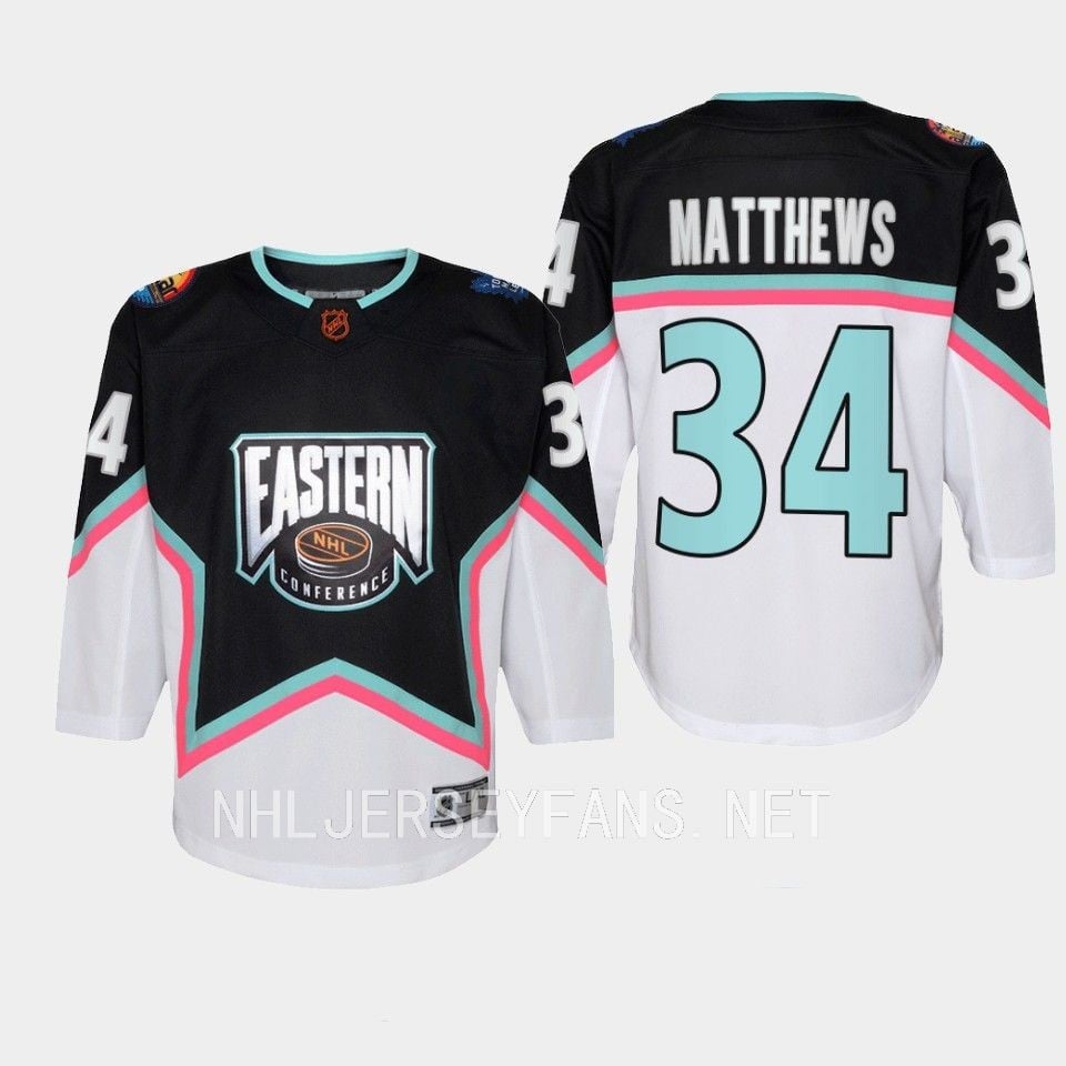 Auston Matthews 34 Toronto Maple Leafs 2023 All-star Eastern Black
