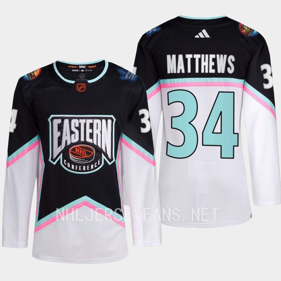 Auston Matthews 34 Toronto Maple Leafs 2023 All-star Game Jersey Black Equipment