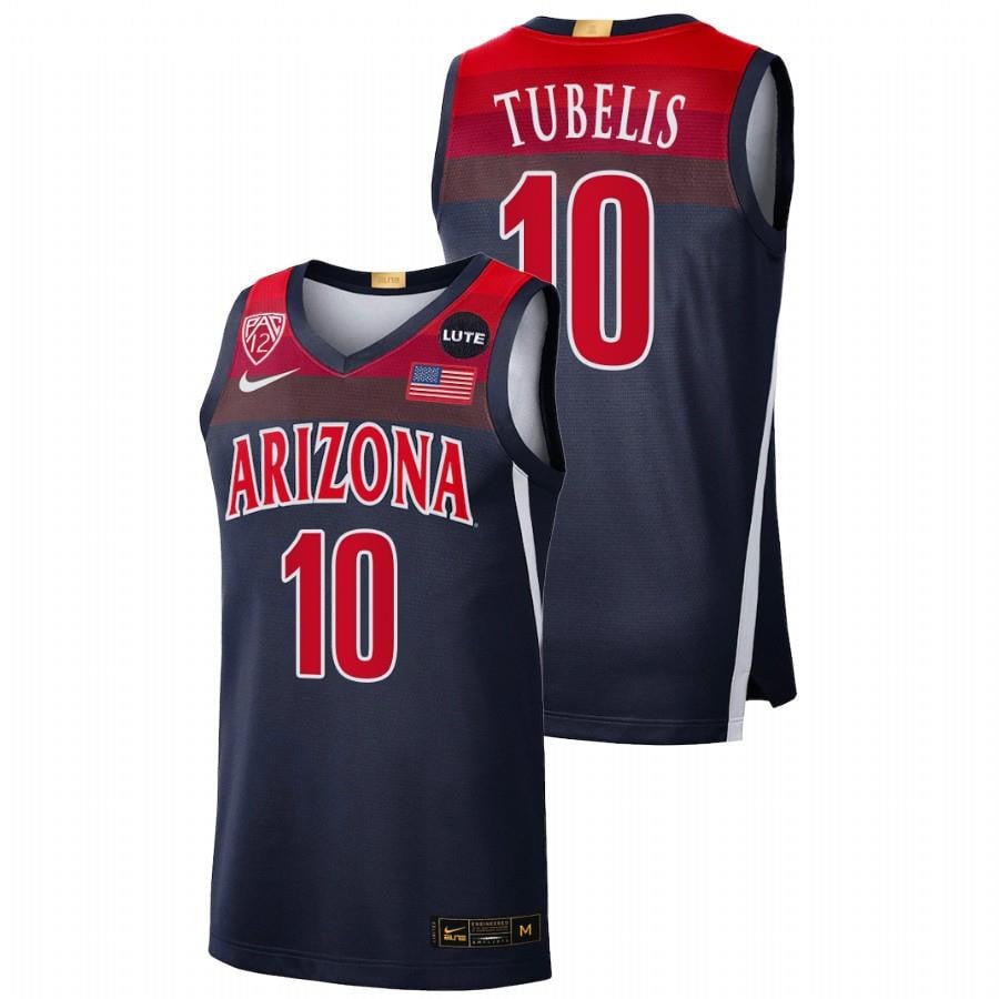 Azuolas Tubelis 10 Navy Arizona Wildcats 2023 College Basketball Elite Limited Jersey