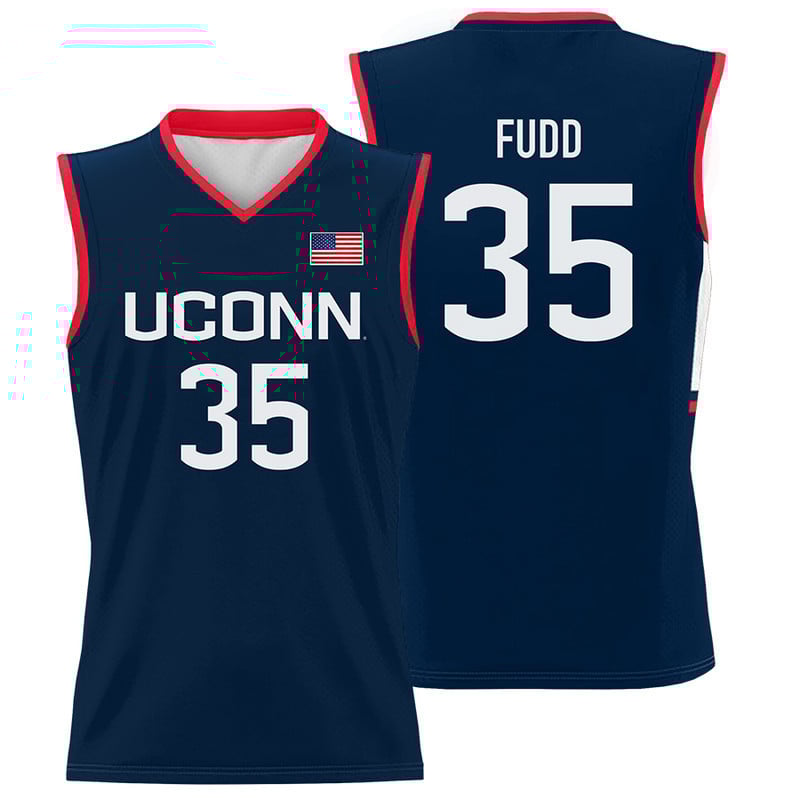 Azzi Fudd #35 Uconn Huskies Basketball Jersey - Men Navy