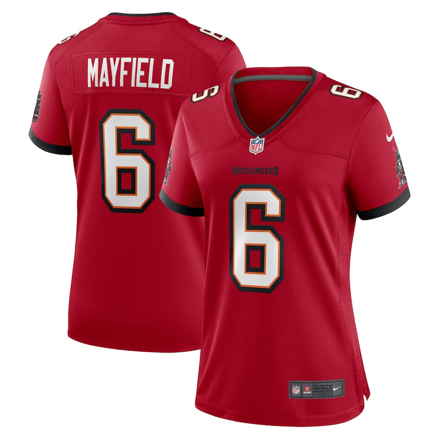 Baker Mayfield 6 Tampa Bay Buccaneers Women Game Jersey - Red Js9973