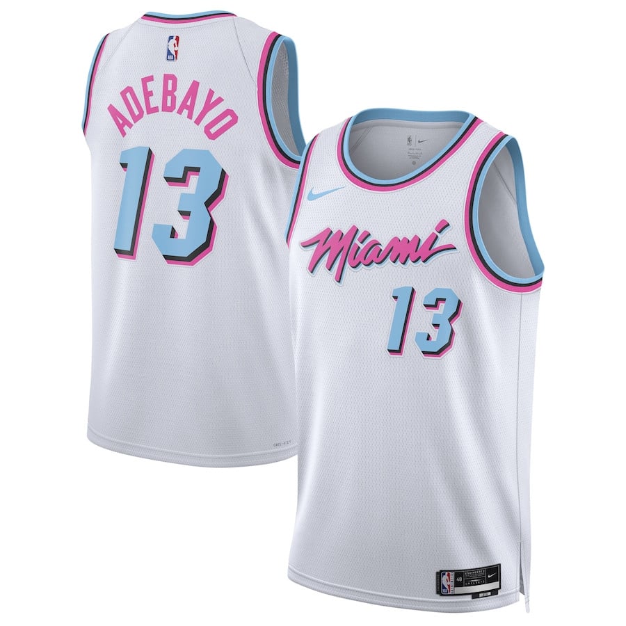 Bam Adebayo 13 Miami Heat Unisex 2024/25 Swingman Player Jersey - City Edition - White