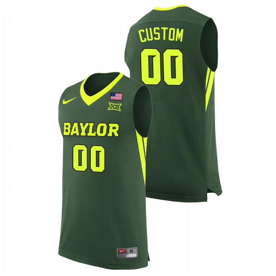 Baylor Bears Custom Green College Basketball Jersey