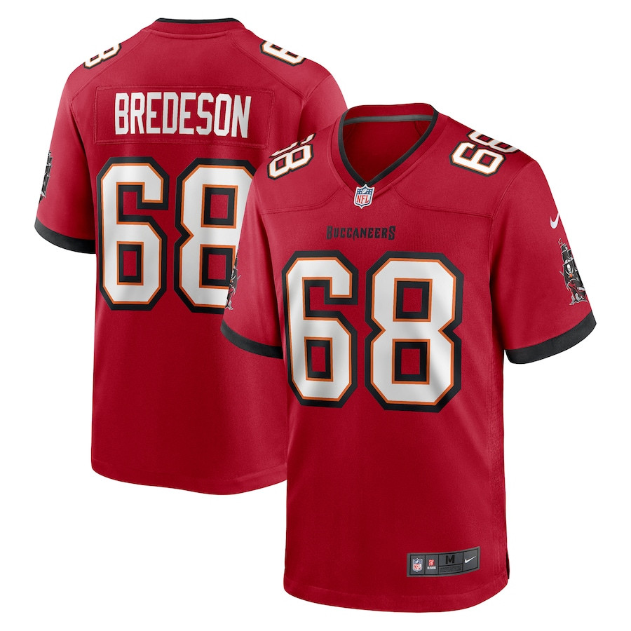 Ben Bredeson 68 Tampa Bay Buccaneers Game Men Jersey - Red Js2183