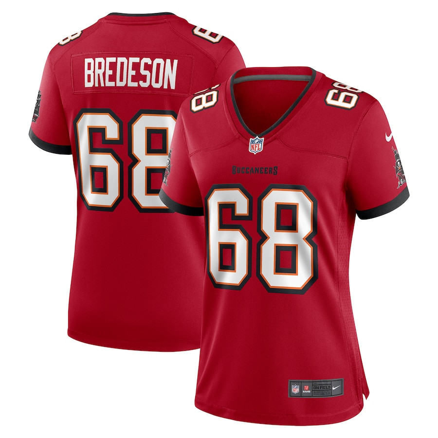 Ben Bredeson 68 Tampa Bay Buccaneers Women's Game Jersey - Red Js2369