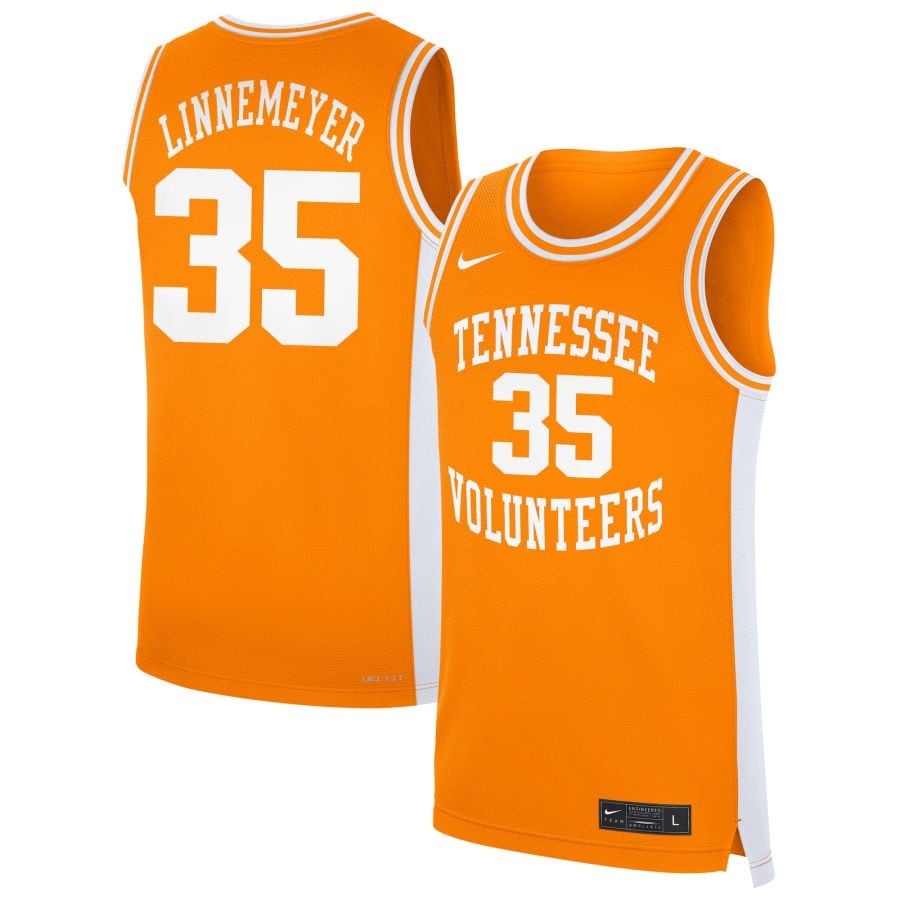 Ben Linnemeyer 35 Tennessee Volunteers Unisex Men's Basketball Nil Jersey - Orange