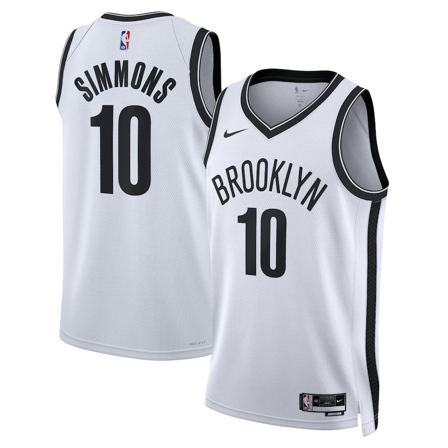 Ben Simmons 10 Brooklyn Nets Unisex Swingman Jersey - Association Edition - White