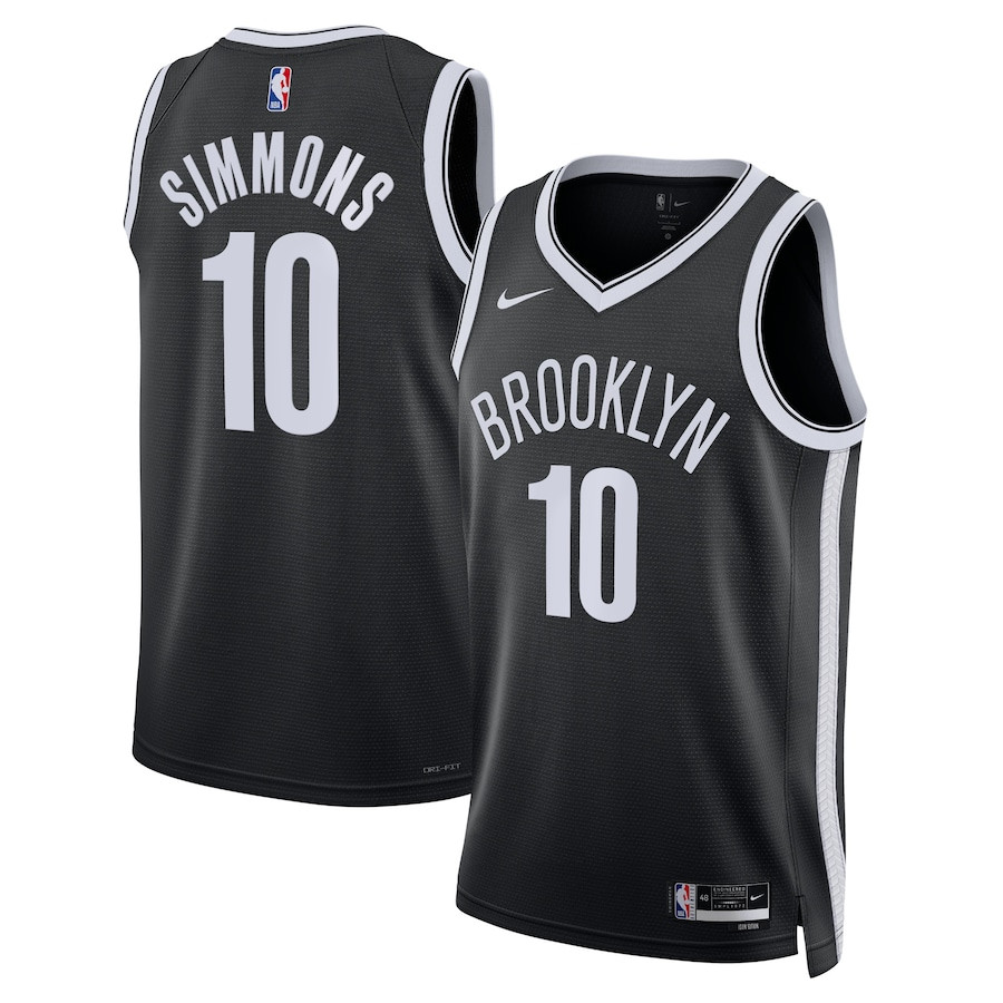 Ben Simmons 10 Brooklyn Nets Unisex Swingman Jersey - Icon Edition - Black