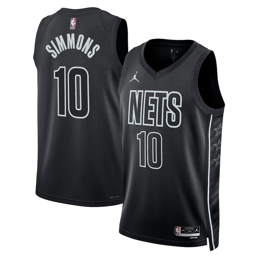 Ben Simmons 10 Brooklyn Nets Unisex Swingman Jersey - Statement Edition - Black