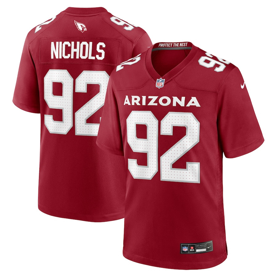 Bilal Nichols 92 Arizona Cardinals Team Game Men Jersey - Cardinal Js3042