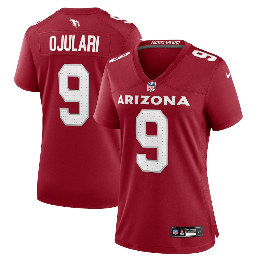 Bj Ojulari 9 Arizona Cardinals Women's Game Jersey - Cardinal Js2145
