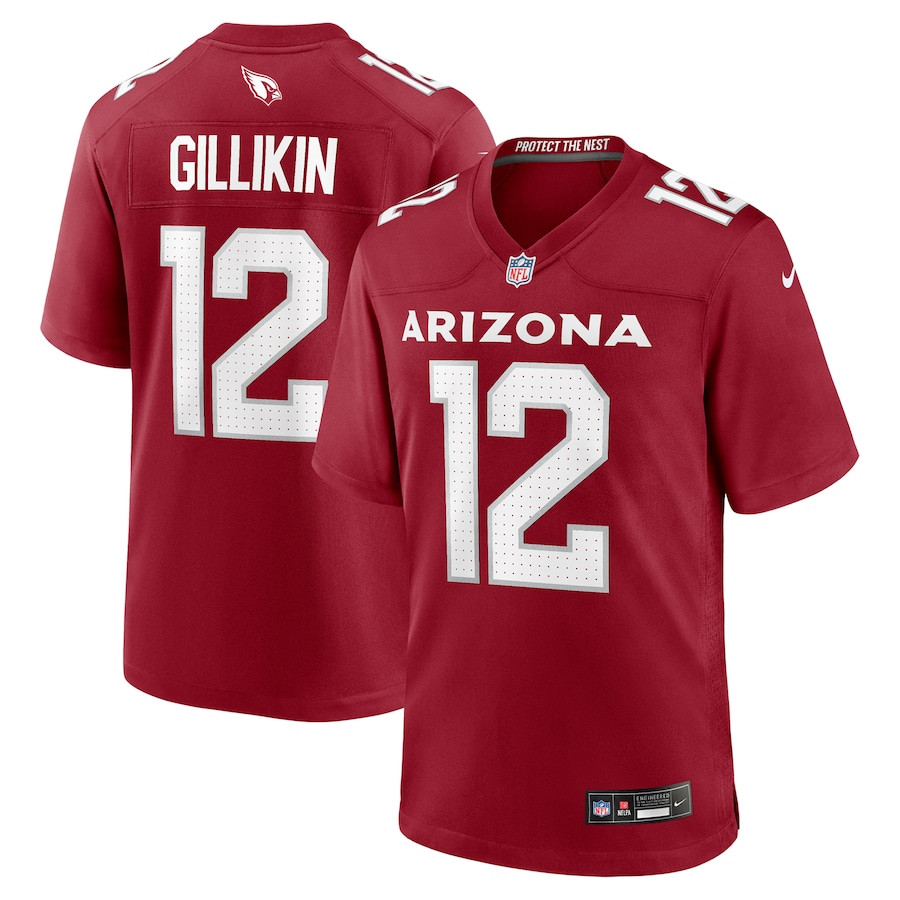 Blake Gillikin 12 Arizona Cardinals Team Game Men Jersey - Cardinal Js9395
