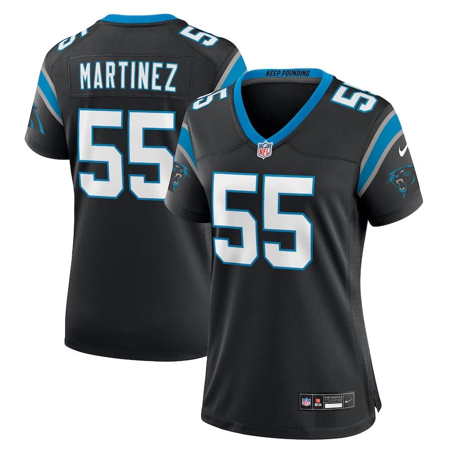 Blake Martinez 55 Carolina Panthers Women's Team Game Jersey - Black Js3754