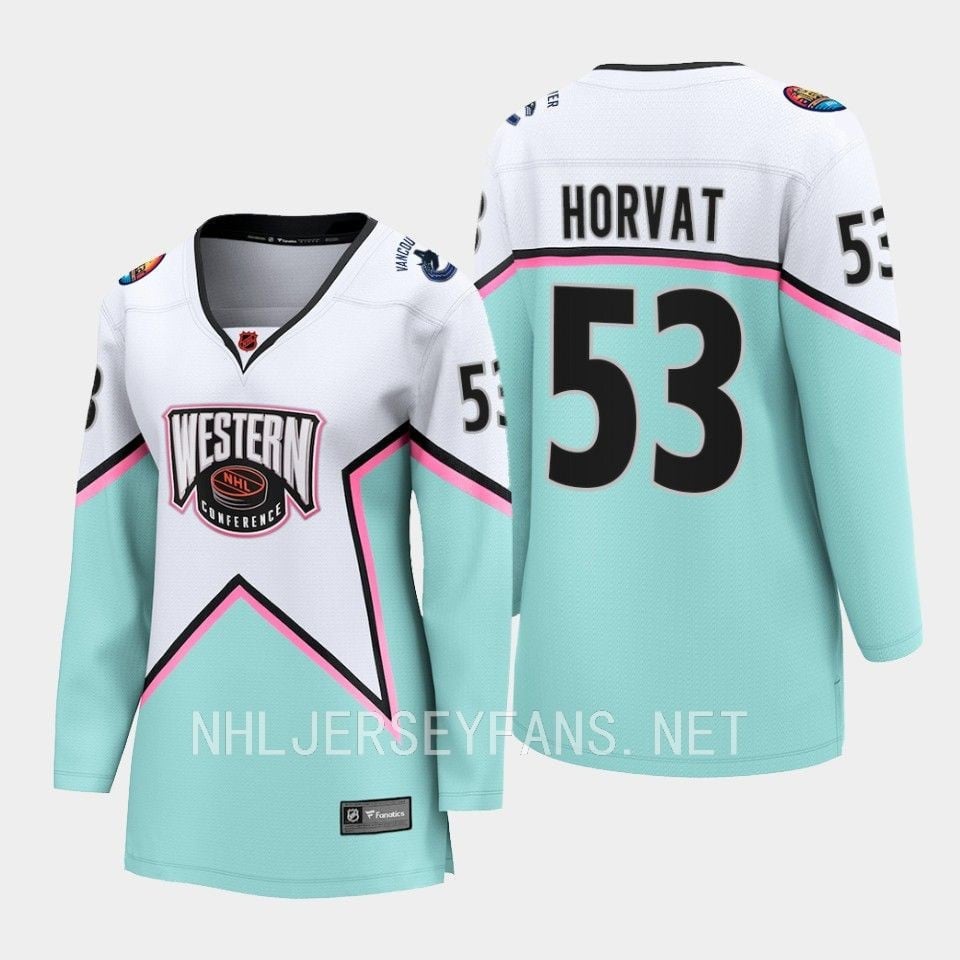 Bo Horvat 53 Vancouver Canucks Bo Horvat 2023 All-star Game Jersey White Equipment