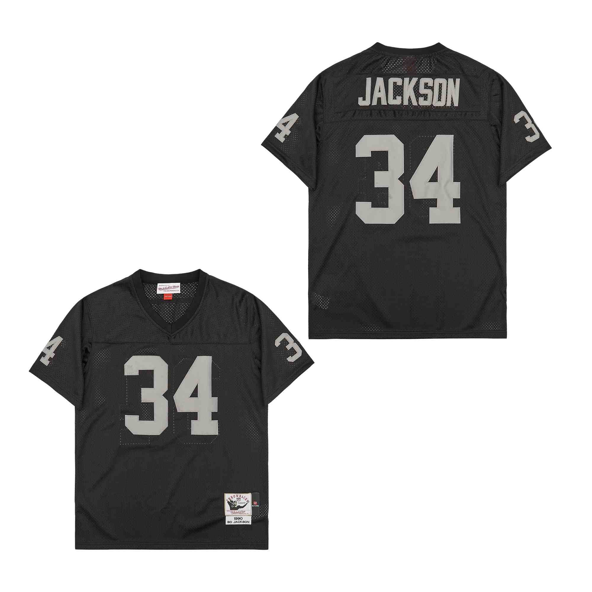 Bo Jackson 34 Las Vegas Raiders Throwback Men Jersey - Black Js3699