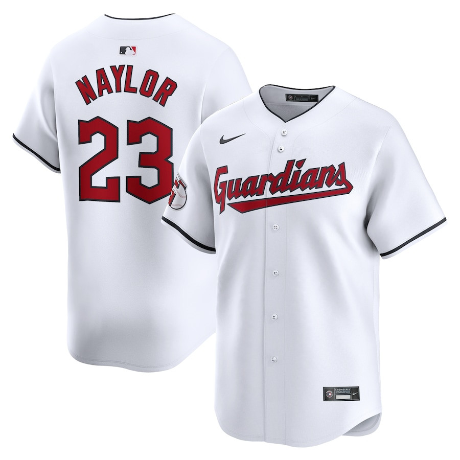 Bo Naylor 23 Cleveland Guardians Home Limited Men Jersey - White