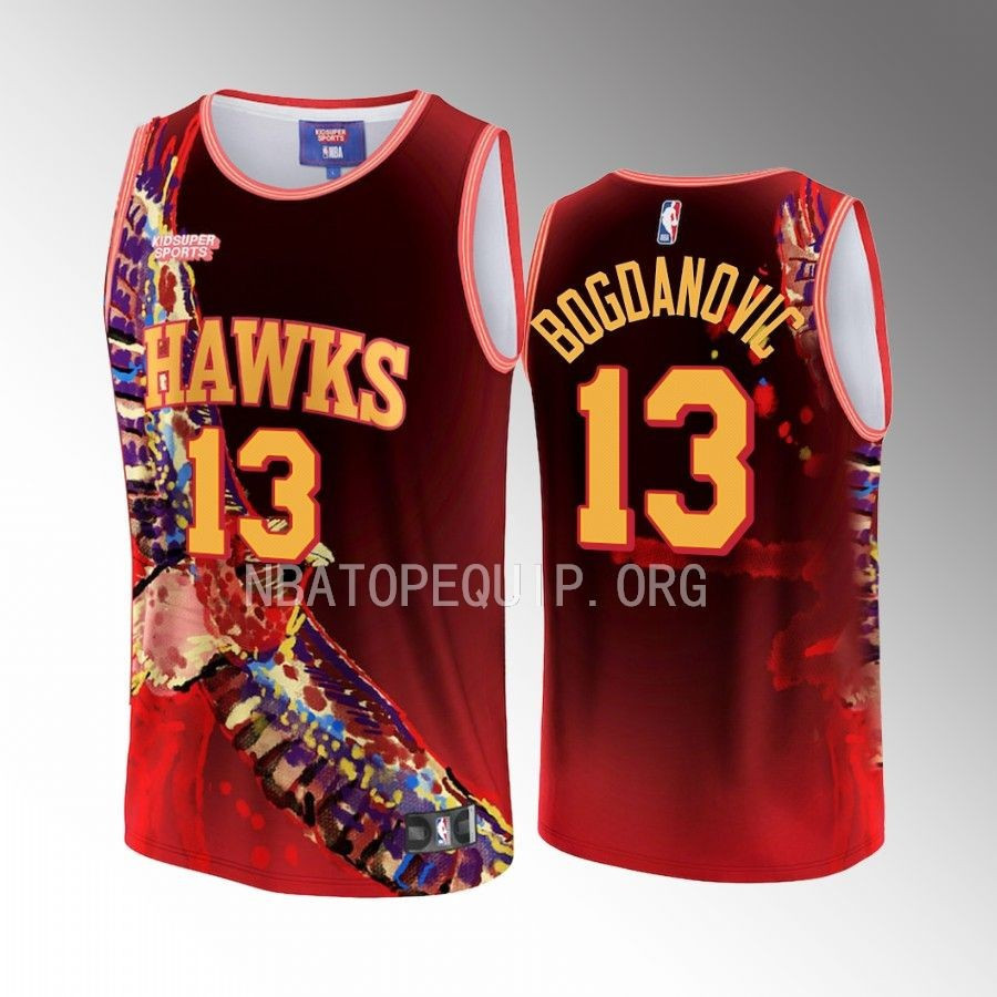 Bogdan Bogdanovic 13 Atlanta Hawks Nba & Kidsuper Studios Unisex Hometown Jersey
