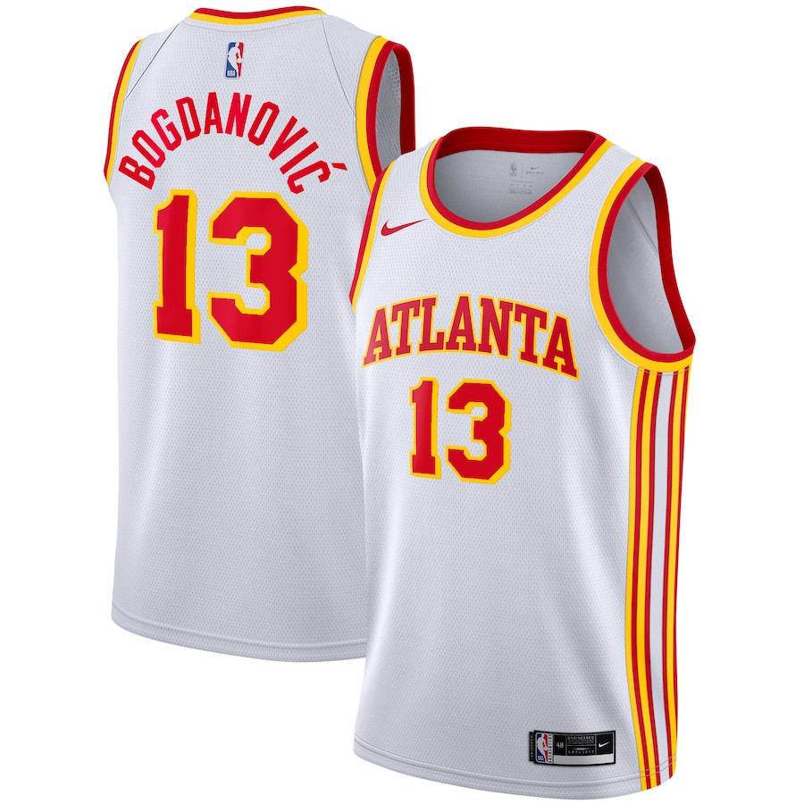 Bogdan Bogdanovic 13 Atlanta Hawks Unisex Swingman Jersey - Association Edition - White