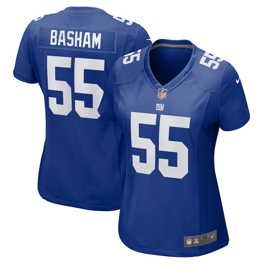 Boogie Basham 55 New York Giants Women's Game Jersey - Royal Js9672