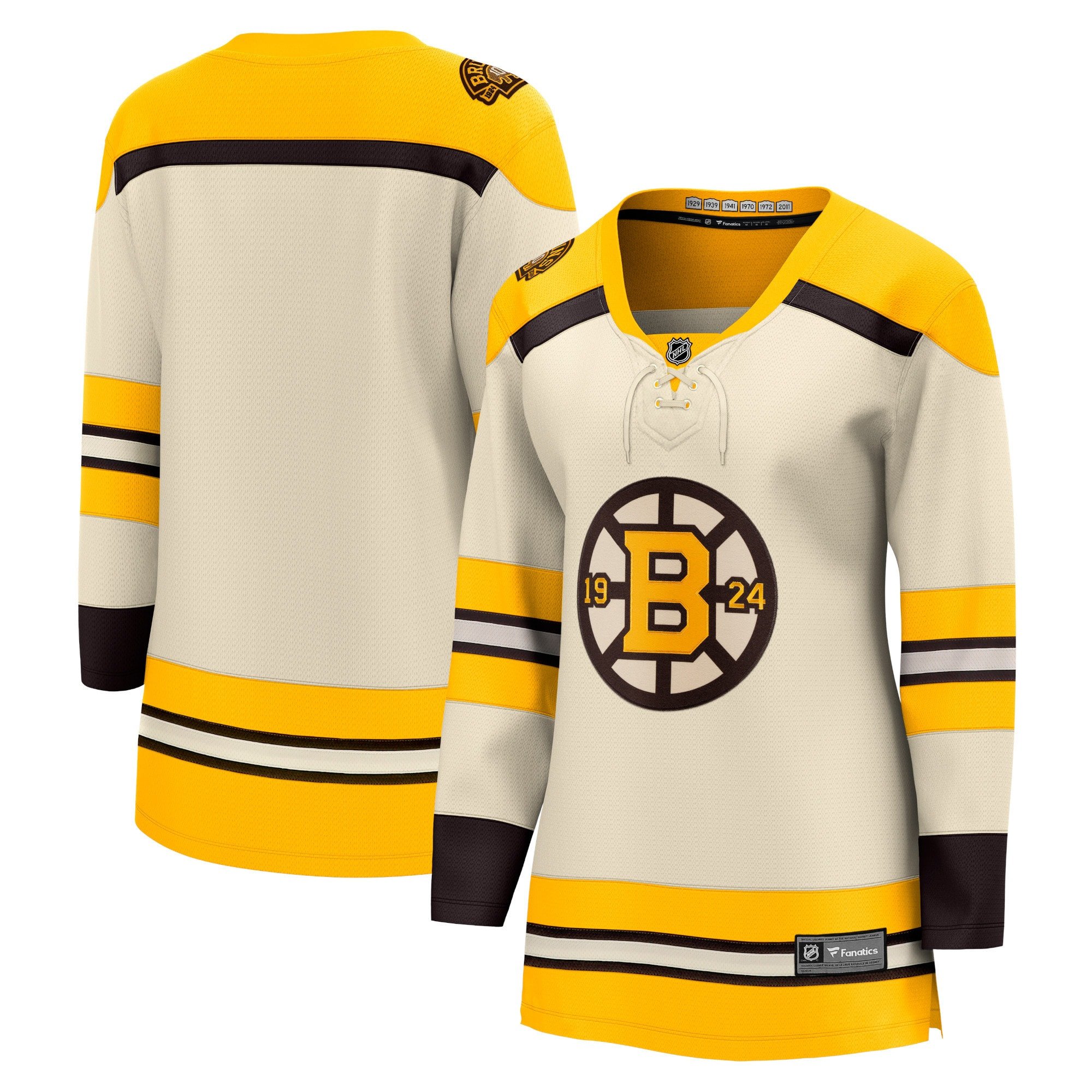 Boston Bruins 100th Anniversary Breakaway Jersey - Women, Cream
