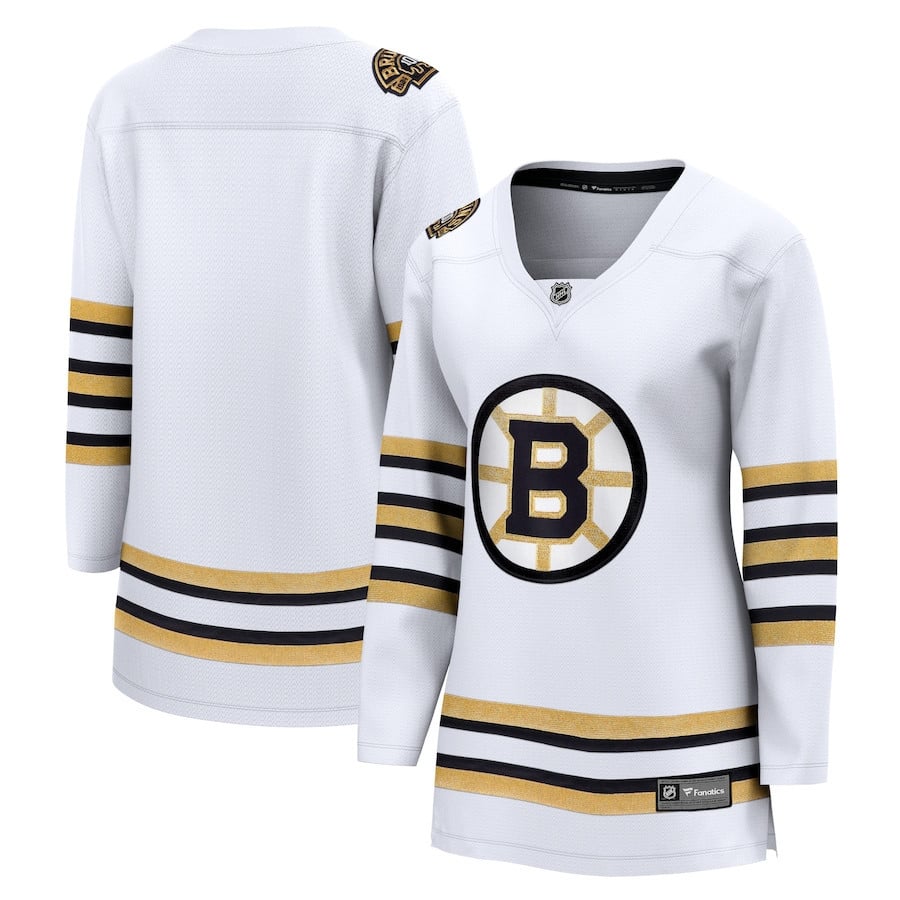 Boston Bruins 100th Anniversary Breakaway Jersey - Women, White