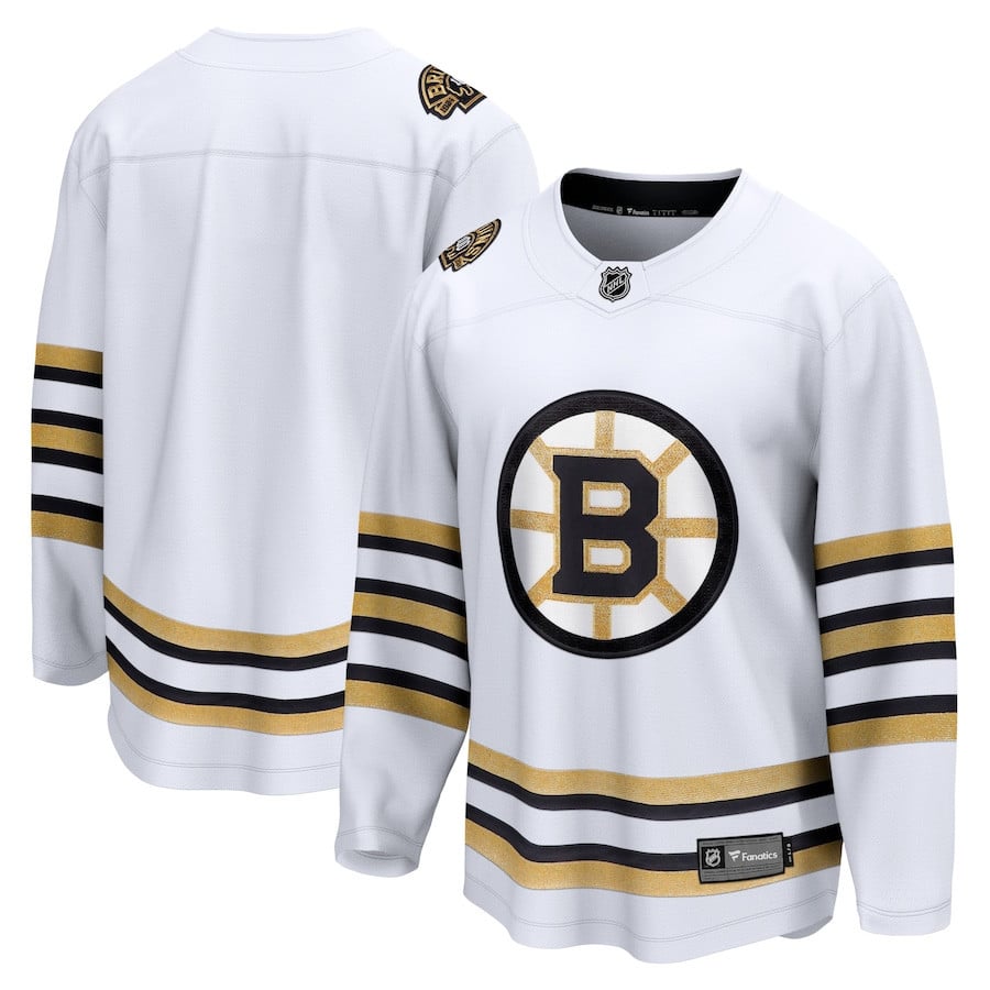 Boston Bruins 100th Anniversary Premier Breakaway Jersey - Men, White