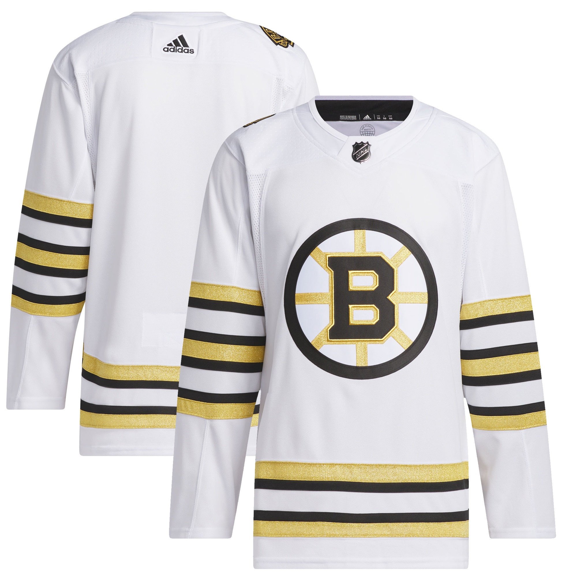 Boston Bruins 100th Anniversary Primegreen Jersey - Men, White