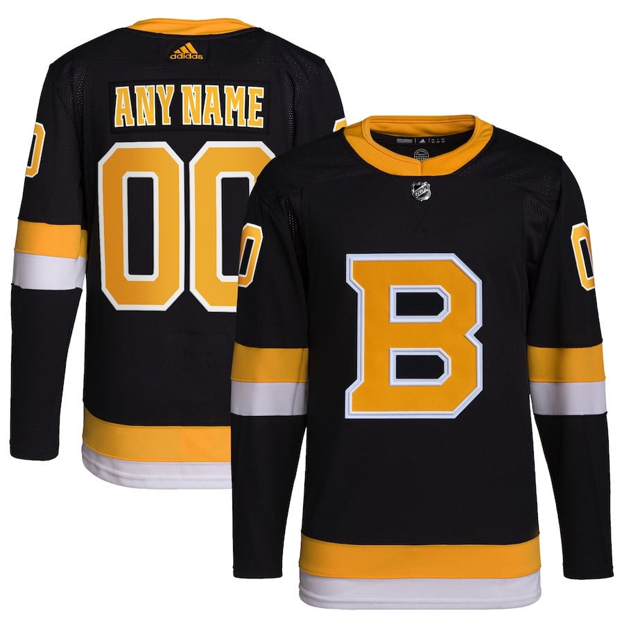 Boston Bruins Alternate Primegreen Custom Jersey - Men, Black