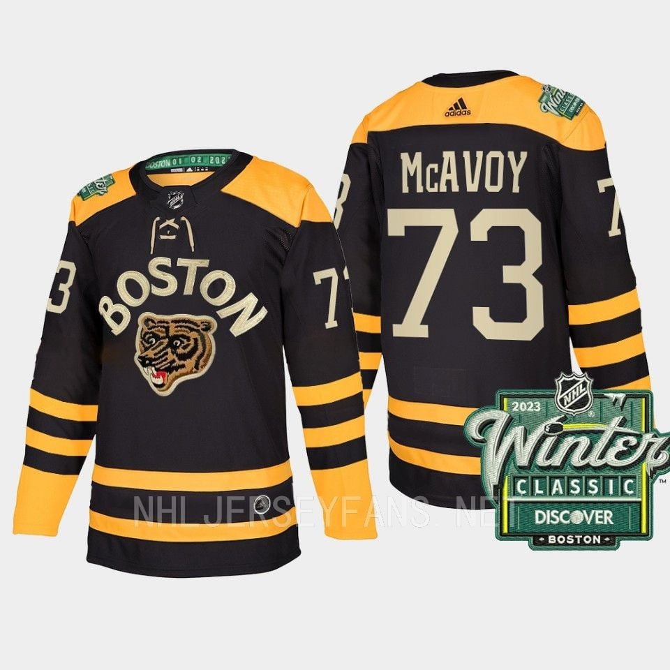 Boston Bruins Charlie Mcavoy 73 2023 Winter Classic Black Jersey