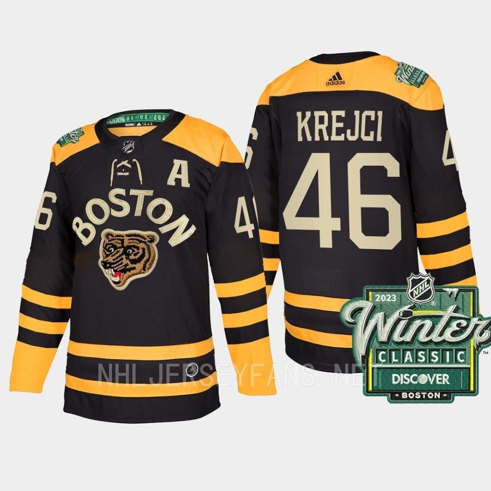 Boston Bruins David Krejci 46 2023 Winter Classic Black Jersey