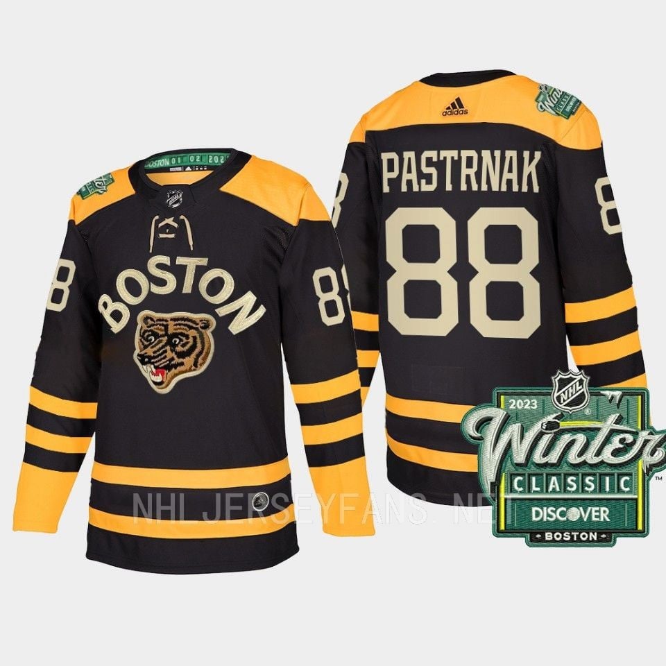 Boston Bruins David Pastrnak 88 2023 Winter Classic Black Jersey