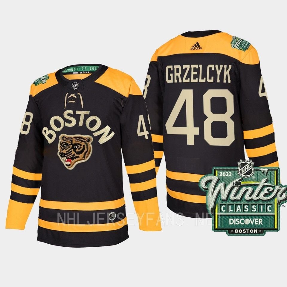 Boston Bruins Matt Grzelcyk 48 2023 Winter Classic Black Jersey