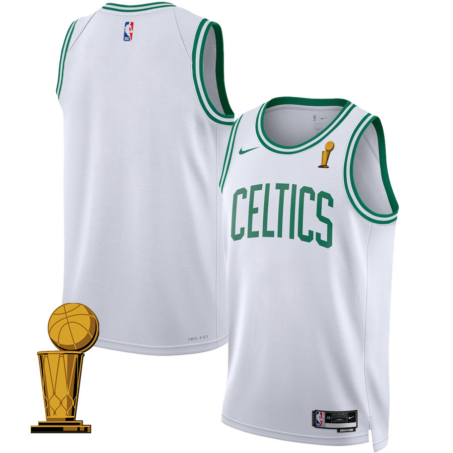 Boston Celtics 2024 Finals Champions Swingman Jersey - Association Edition - White