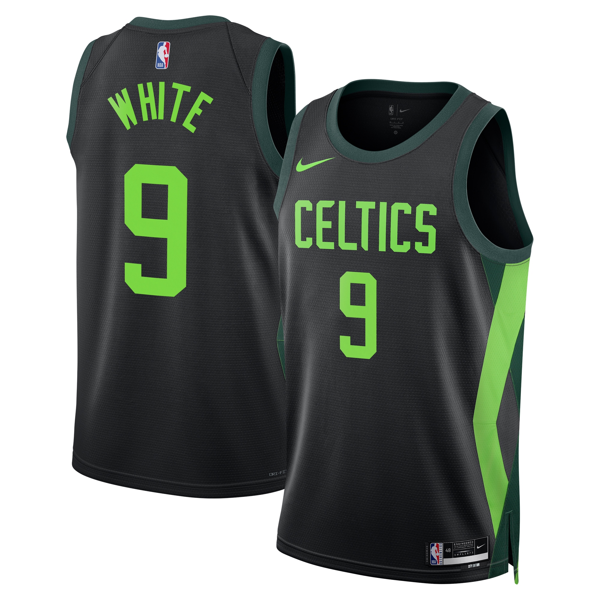 Boston Celtics City Edition Swingman Jersey 2024 - Black - Derrick White - Unisex