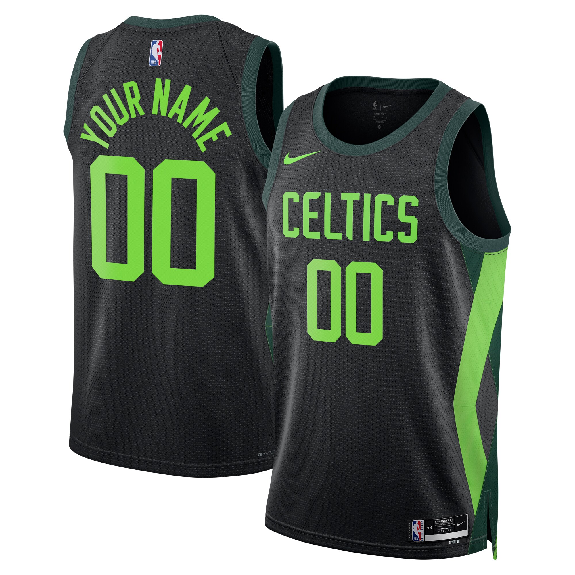 Boston Celtics City Edition Swingman Jersey 2024 - Custom - Unisex