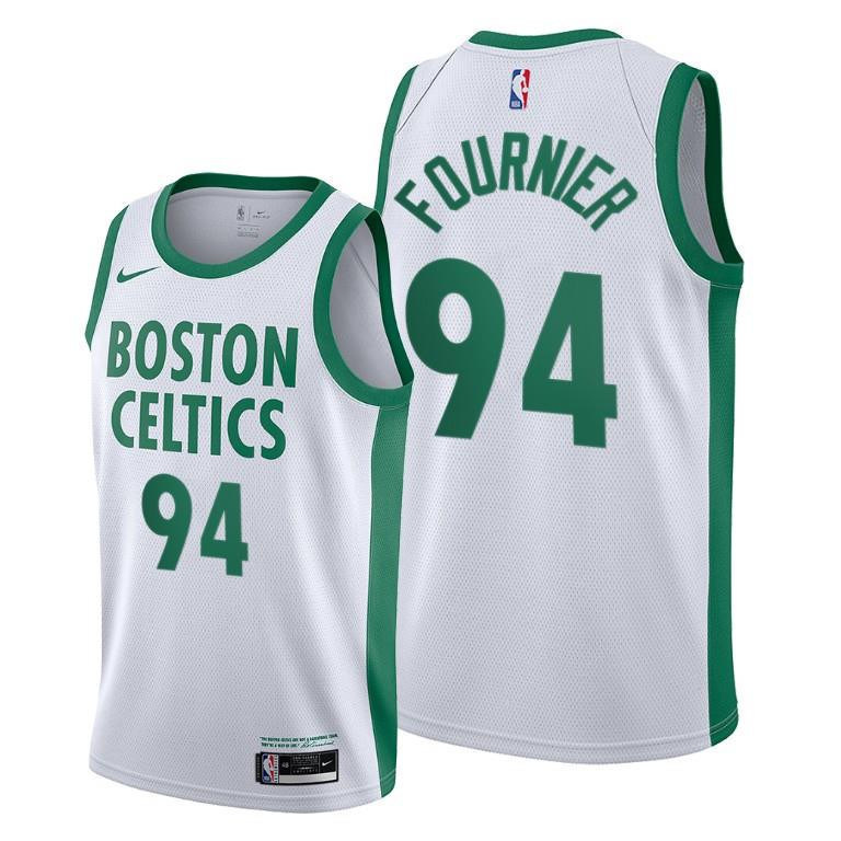 Boston Celtics Evan Fournier White City Edition Jersey - Men Jersey