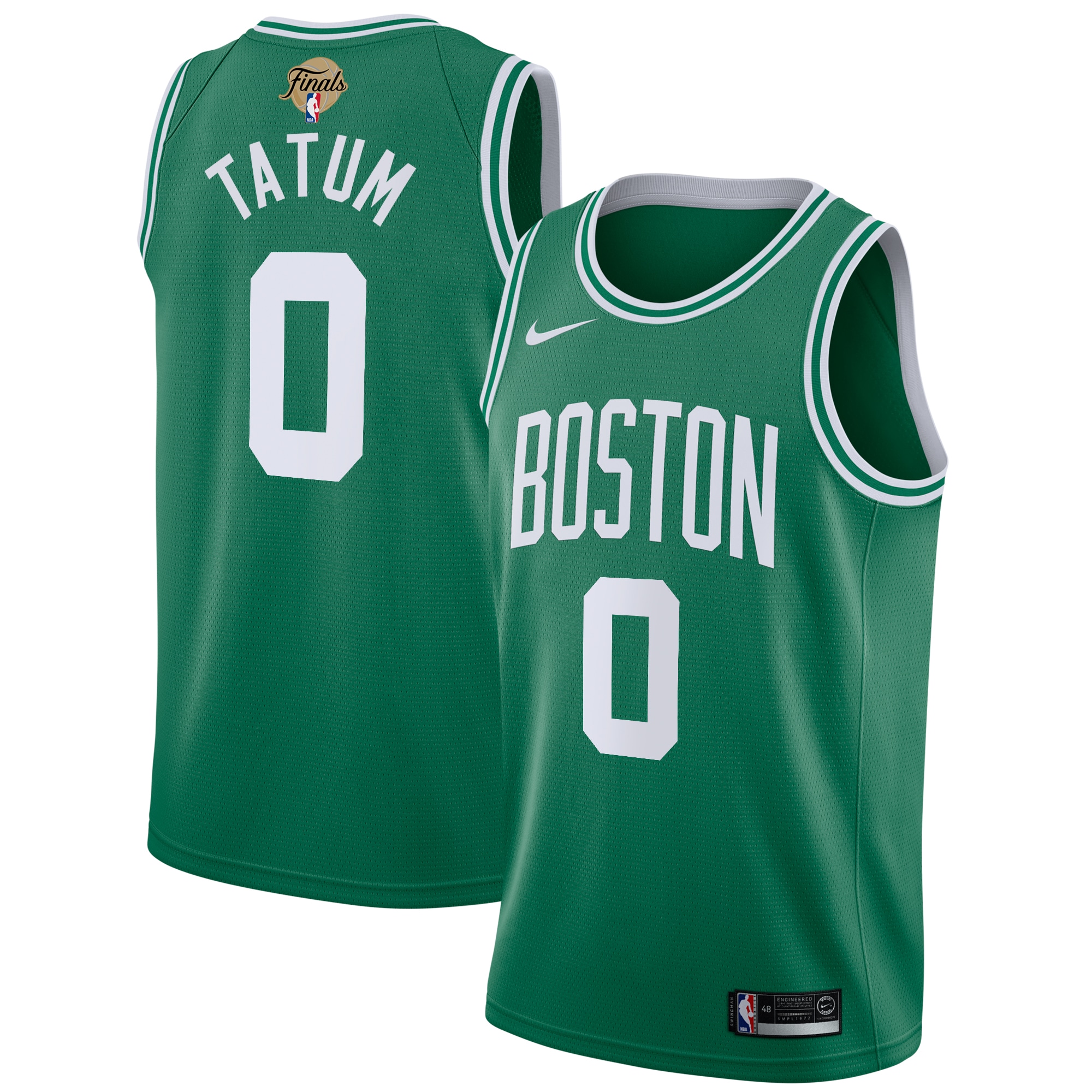 Boston Celtics Icon Edition Nba Finals Patch 2024 Swingman Jersey - Kelly Green - Jayson Tatum - Youth