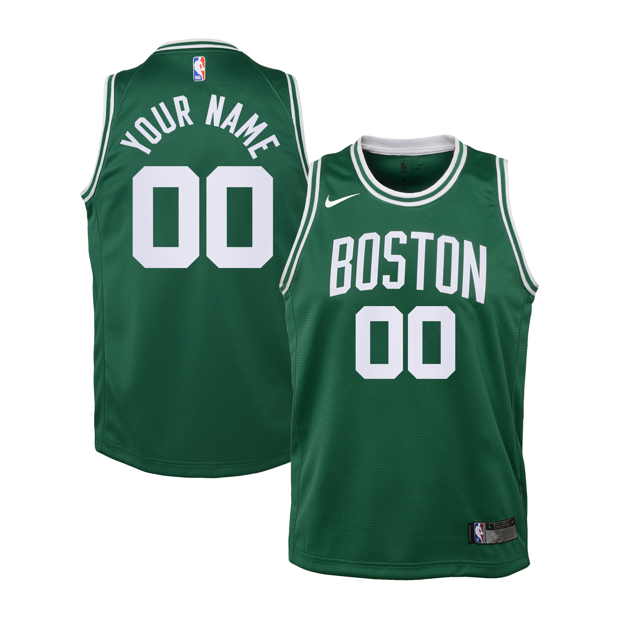 Boston Celtics Icon Jersey - Custom - Kids