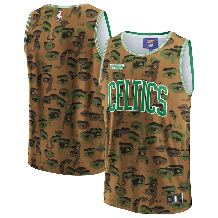 Boston Celtics Nba & Kidsuper Studios Unisex Hometown Jersey - Brown