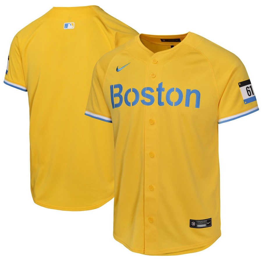 Boston Red Sox City Connect Limited Youth Jersey - Gold