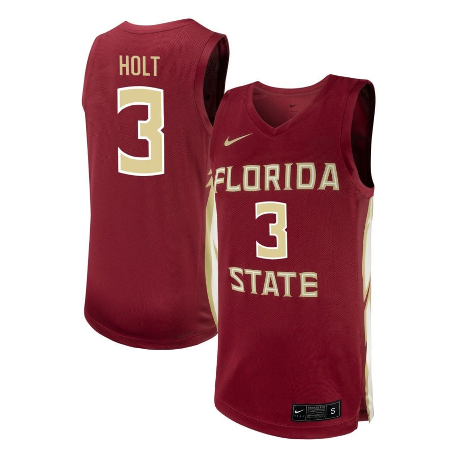 Bostyn Holt 3 Florida State Seminoles Nil Men's Basketball Jersey - Garnet