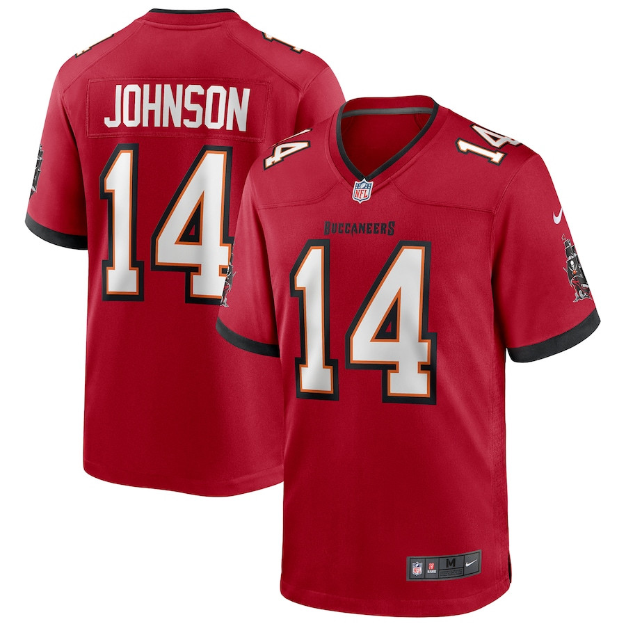 Brad Johnson 14 Tampa Bay Buccaneers Men Game Retired Jersey - Red Js6544