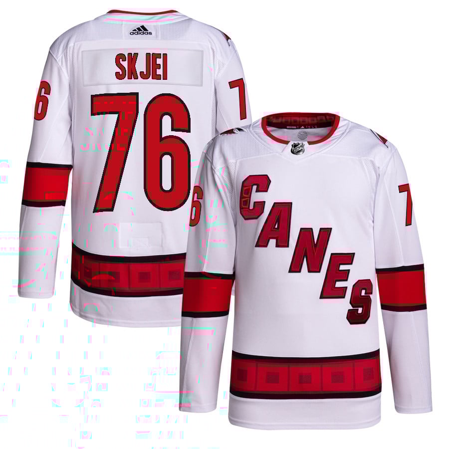 Brady Skjei 76 Carolina Hurricanes Away Primegreen Jersey - Men, White