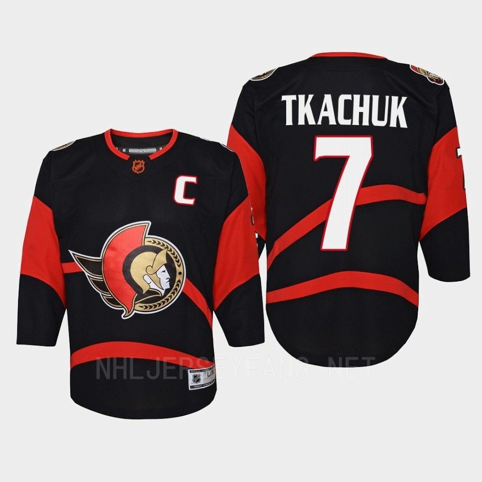 Brady Tkachuk 7 Ottawa Senators 2022 Special Edition 2.0 Retro Youth Jersey Black