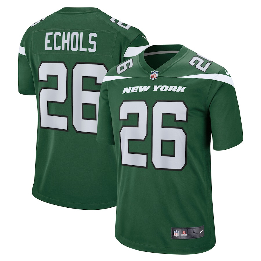 Brandin Echols 26 New York Jets Men Game Jersey - Gotham Green Js1805