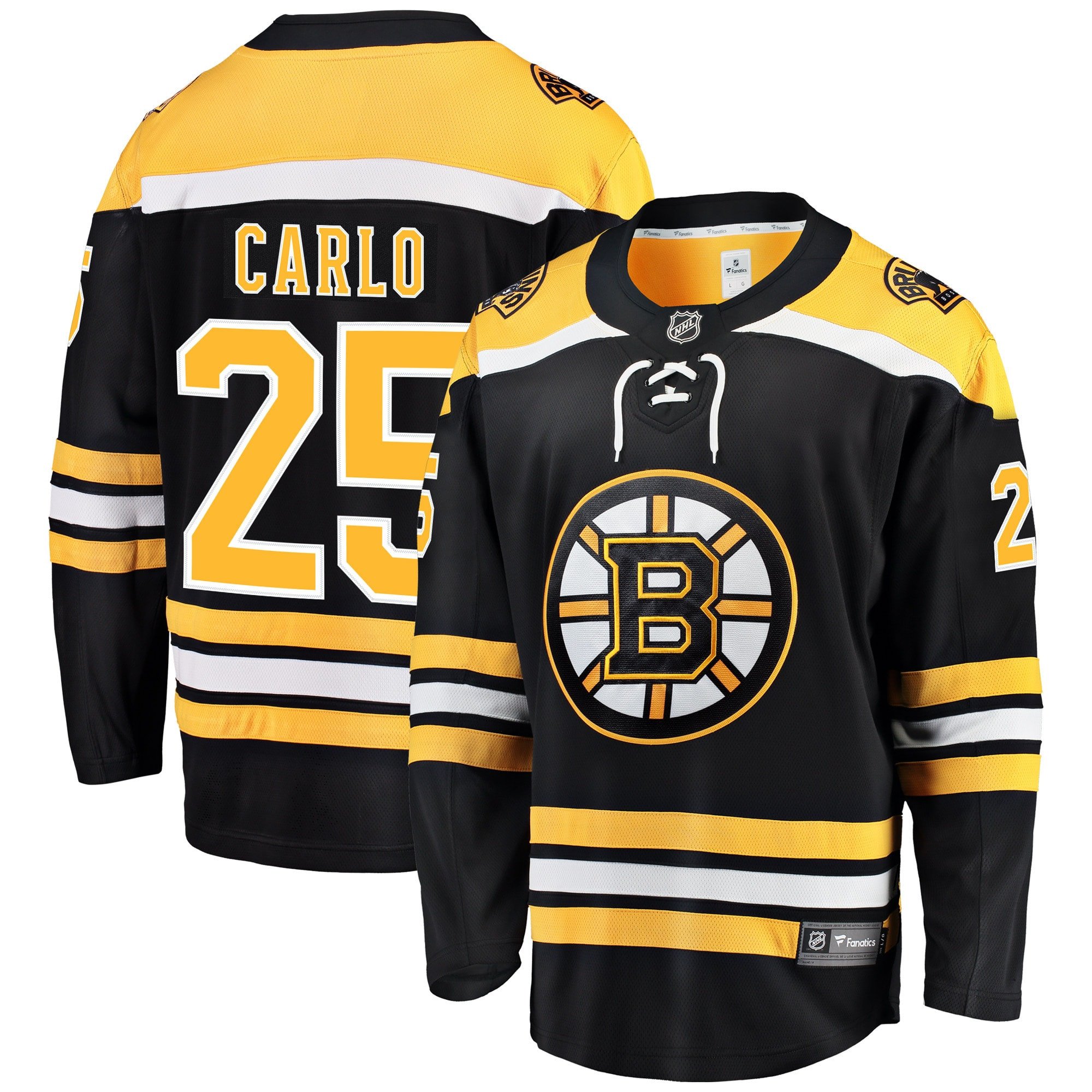 Brandon Carlo 25 Boston Bruins Breakaway Home Jersey - Men, Black