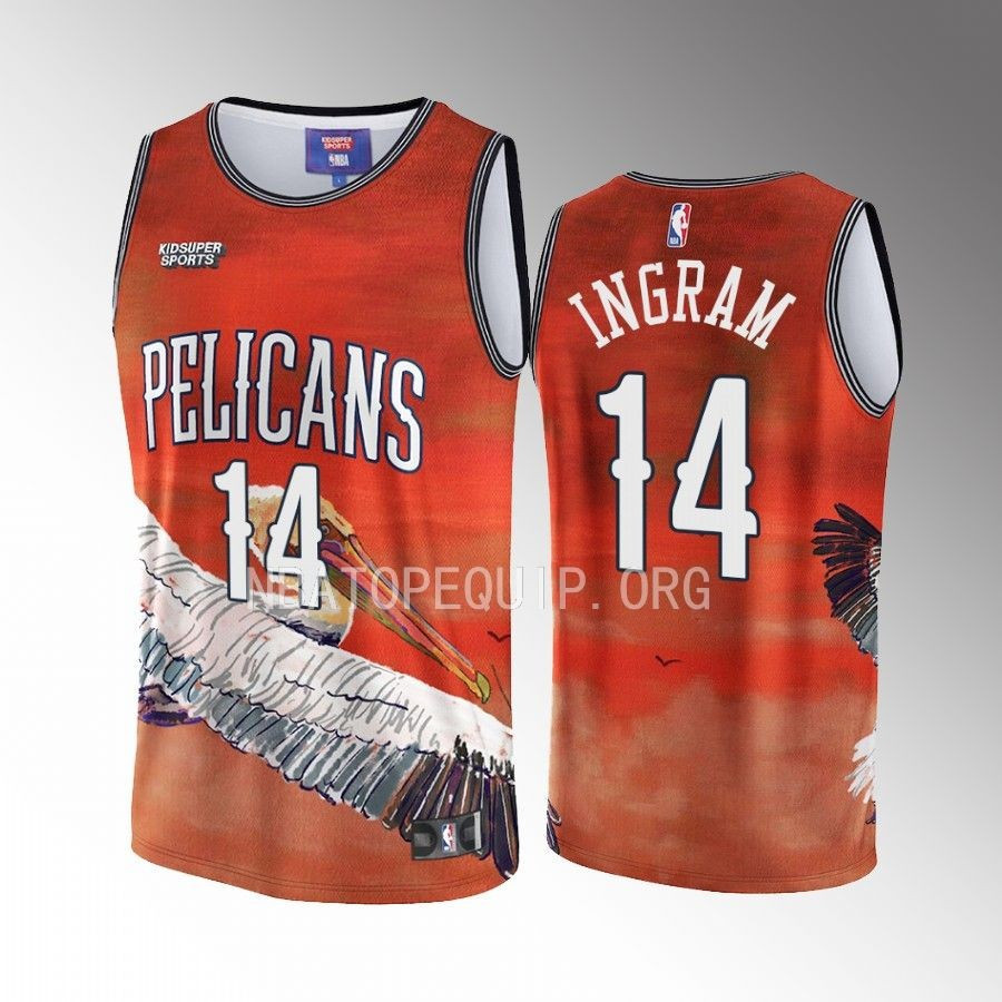 Brandon Ingram 14 New Orleans Pelicans Nba & Kidsuper Studios Unisex Hometown Jersey