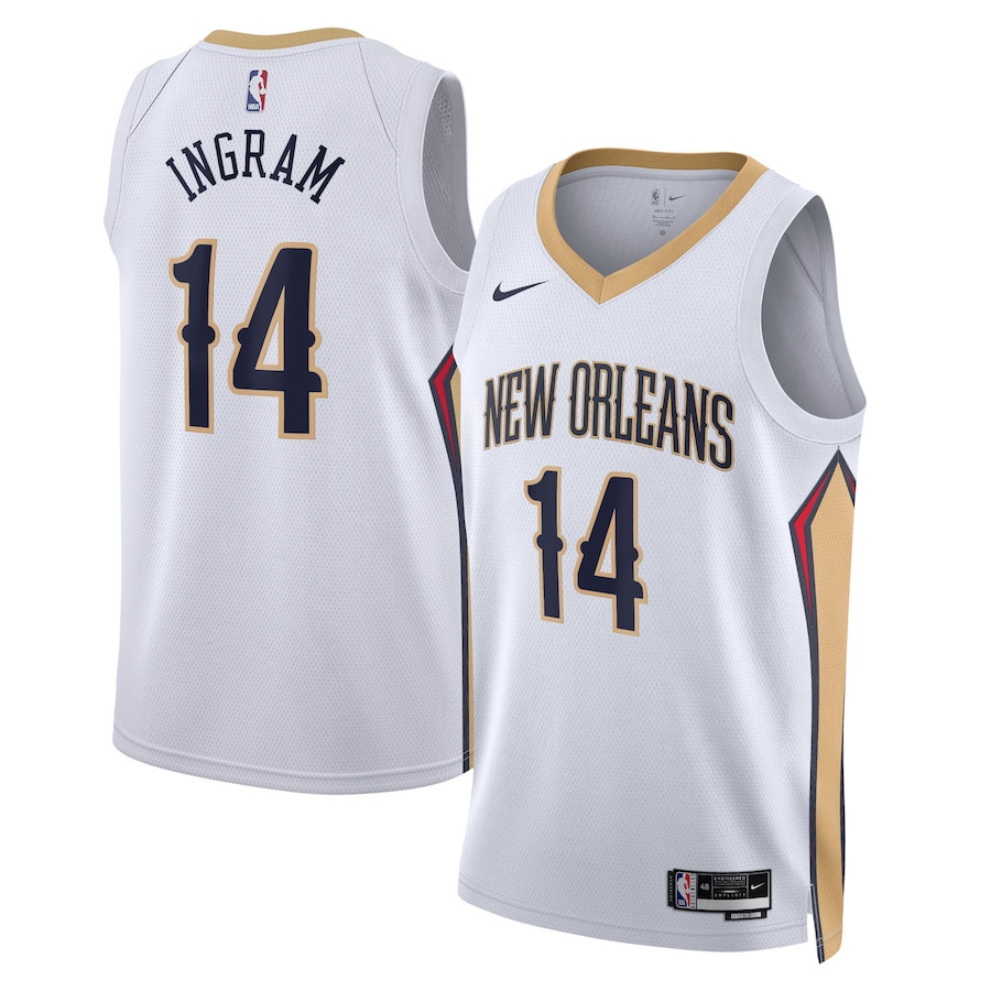 Brandon Ingram 14 New Orleans Pelicans Unisex Swingman Jersey - Association Edition - White